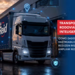 Caminhão representando transporte rodoviário inteligente da TRANS REID